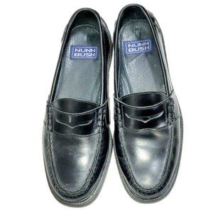Nunn Bush Men's Black Leather Loafers